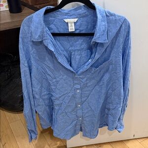 H&M Light Blue Button-Down Shirt